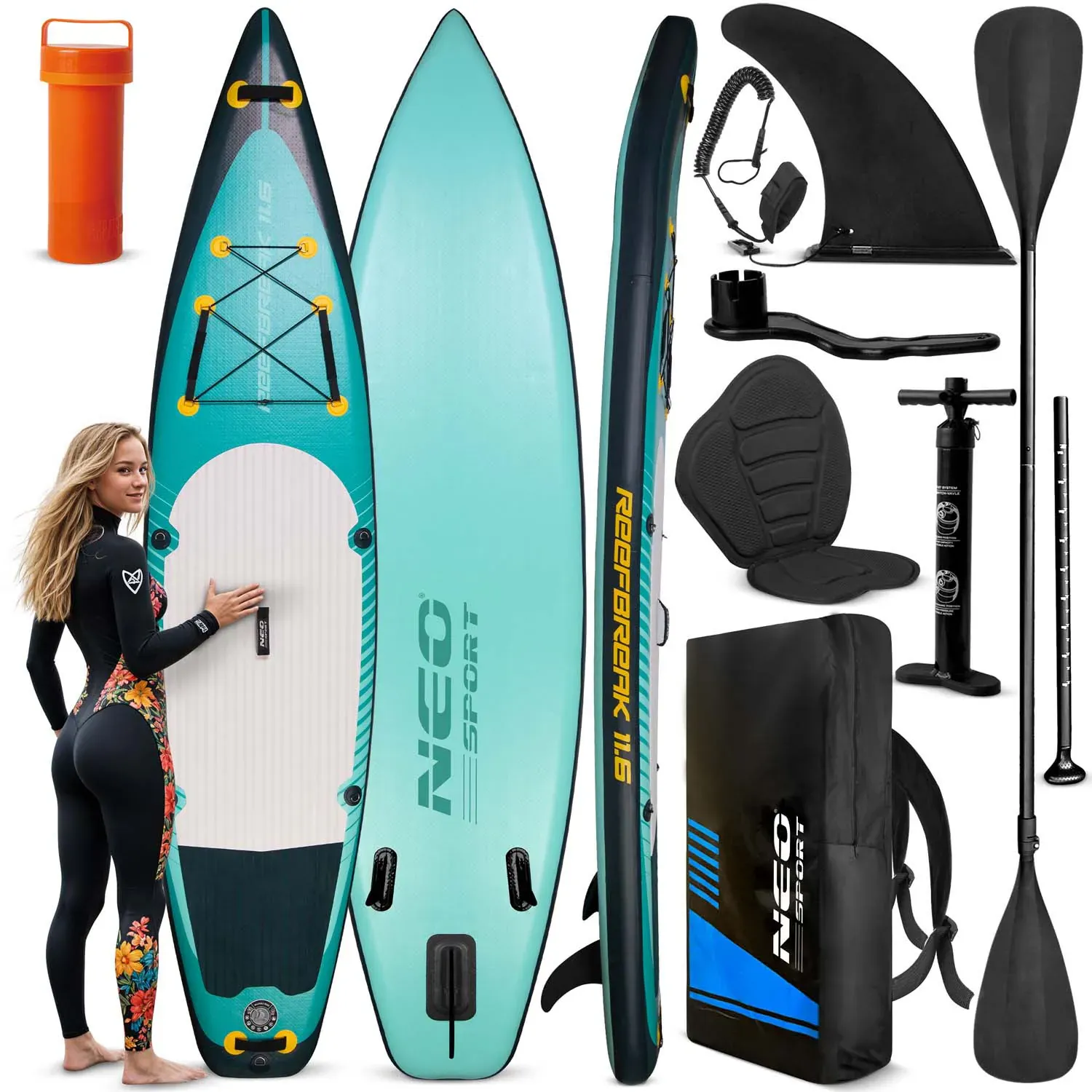 reefbreak sup daska 350 x 81 x 15 cm neo-sport 170303 - slika 2