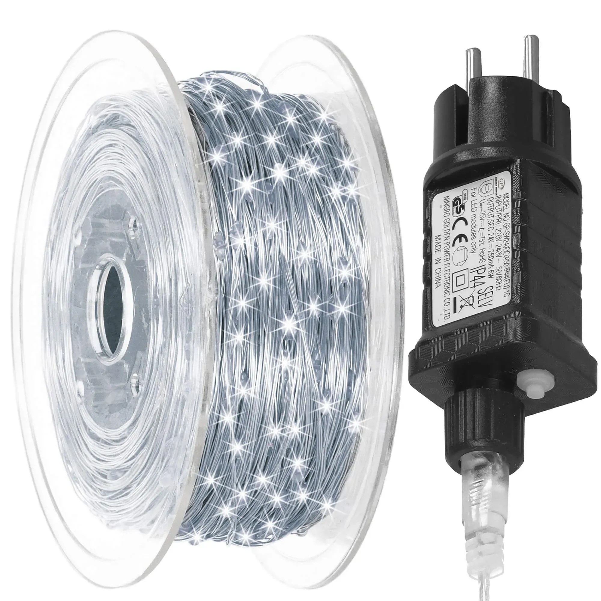 led žičane lampice , hladno bijela - slika 2