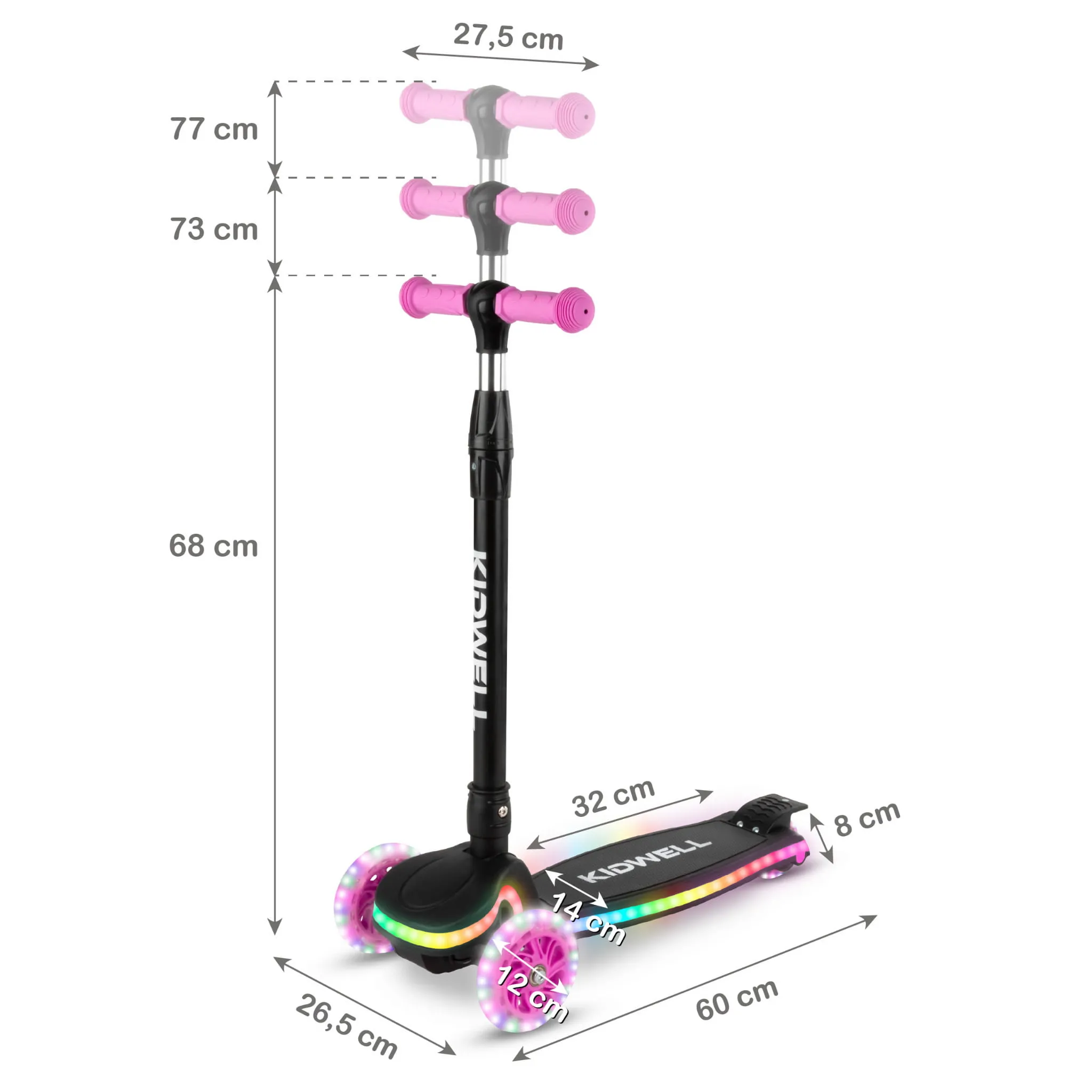 lumo ružičasti romobil za ravnotežu - slika 12