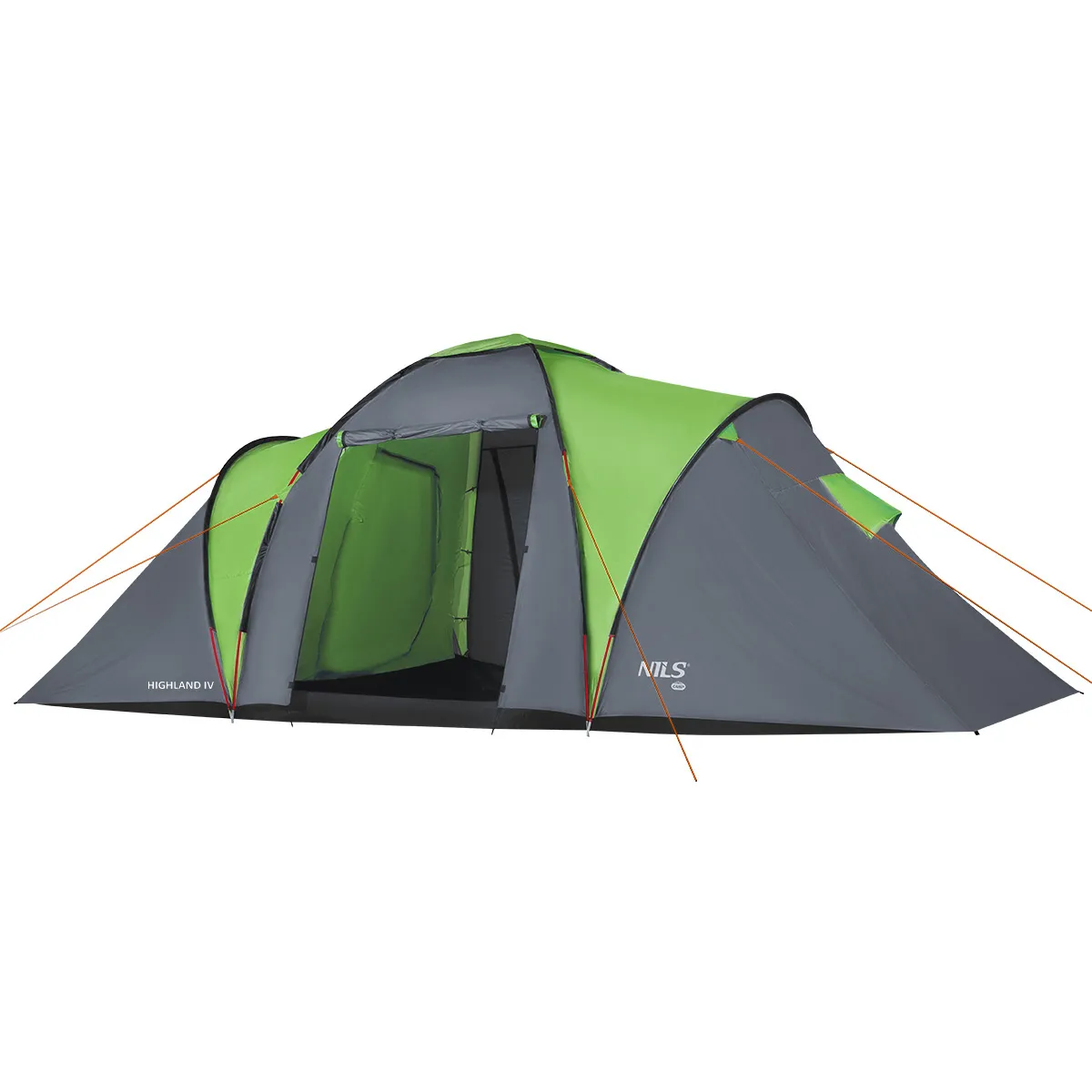 nils camp šator za kampiranje highland iv zeleno-sivi - slika 5