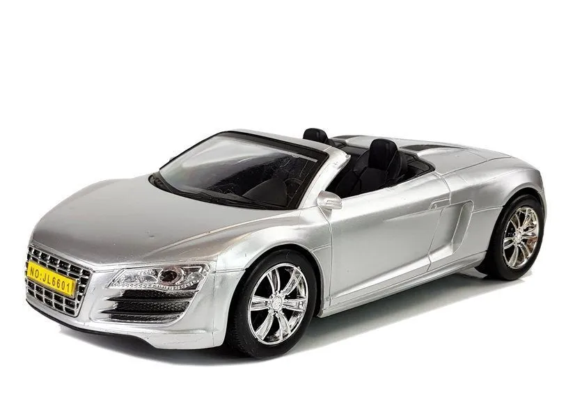 dječji autić kabriolet 1:18 srebrni - slika 3