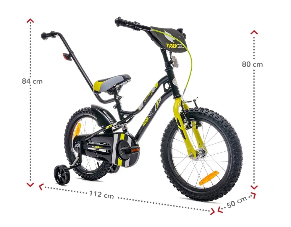 dječji bicikl guralica tiger 16" crni-žuti-sivi - slika 9