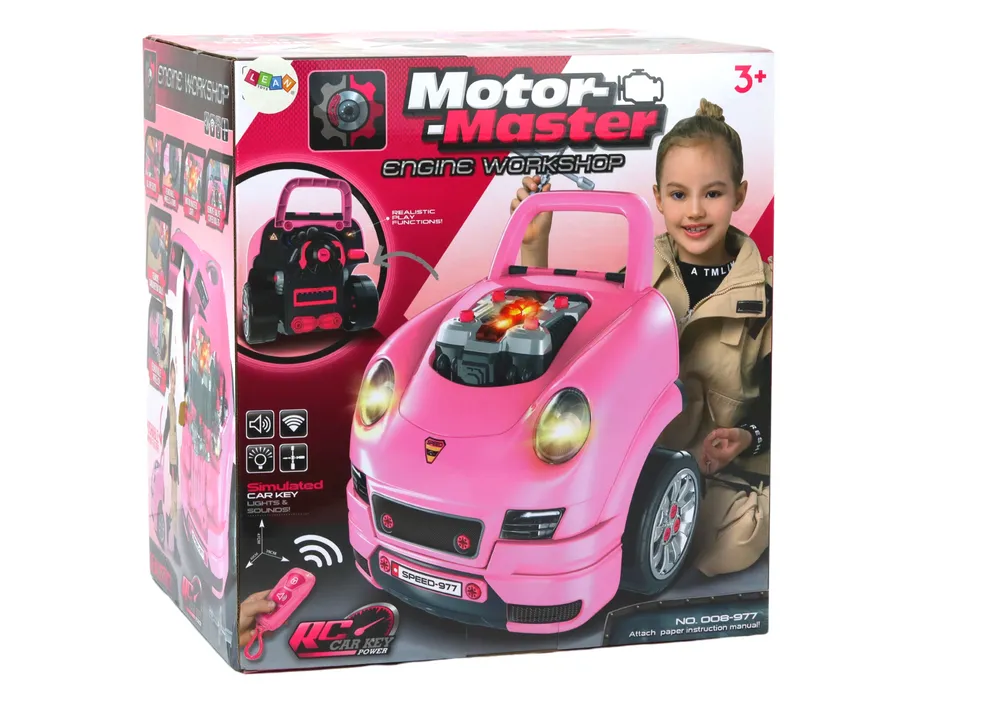 komplet za rastavljanje motora automobila u radionici, ružičasta - slika 6