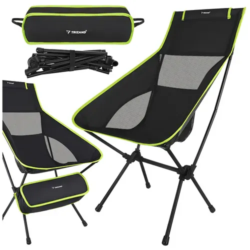 trizand ribarska stolica 41x52x86cm crna trizand - slika 2