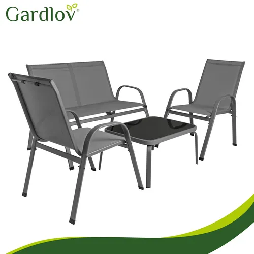 gardlov garnitura balkonskog namještaja - siva - slika 9
