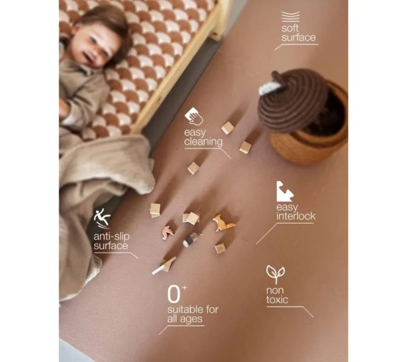 eeveve pjenasta puzzle podloga za igru cinnamon 180 x 120 cm - slika 4