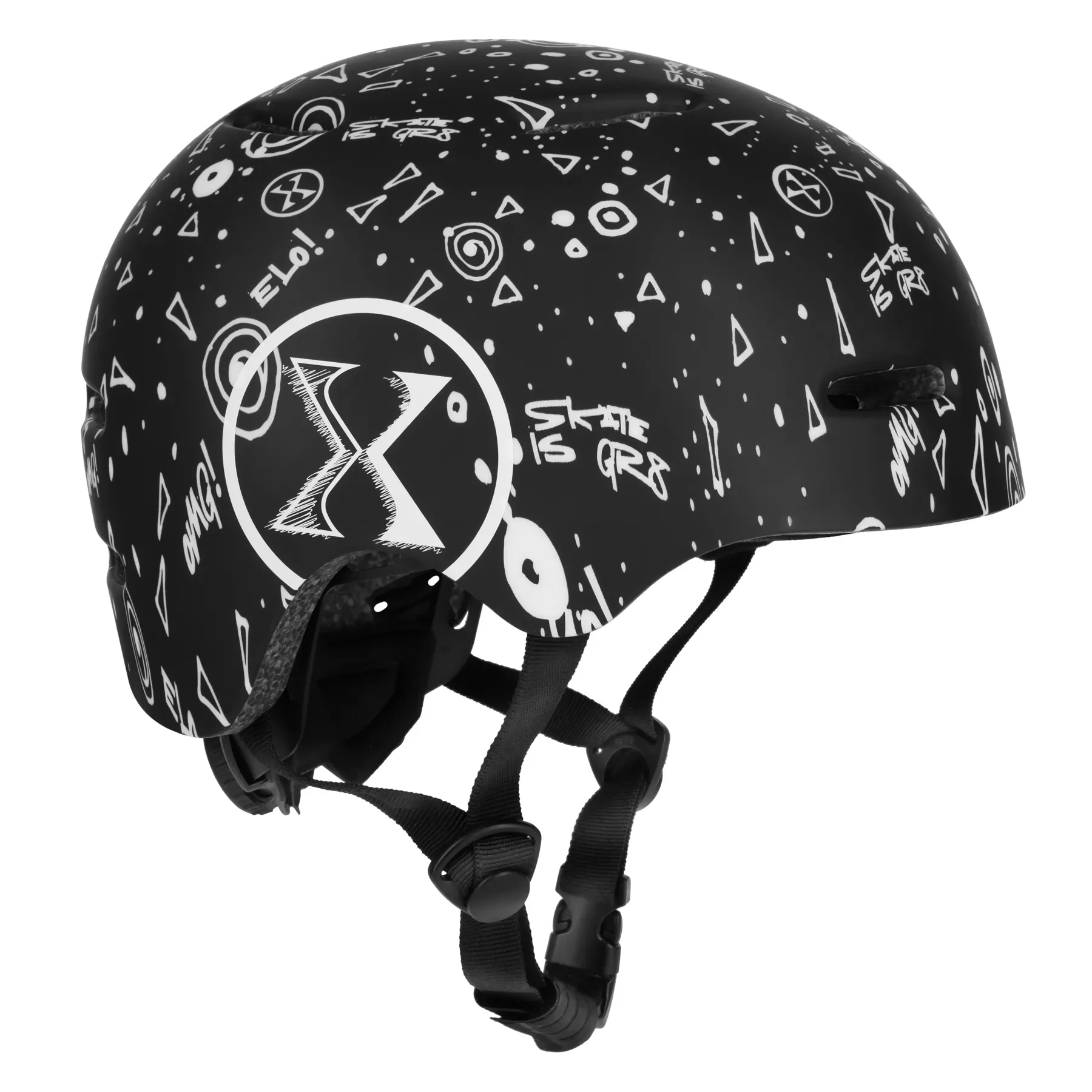 mt311 kaciga crna xs (48-52 cm) nils extreme - slika 2