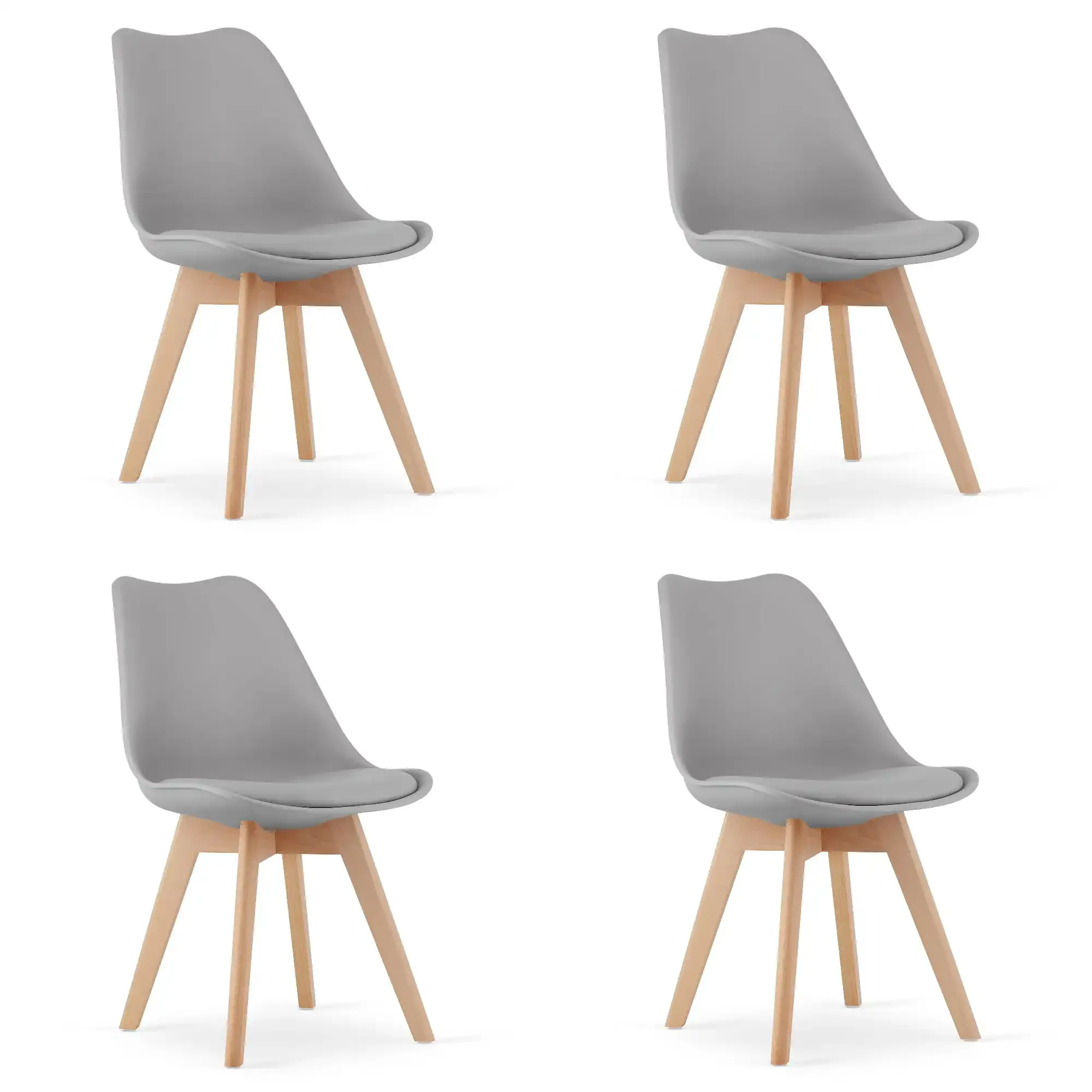 set od 4 stolice mark – siva boja - slika 2