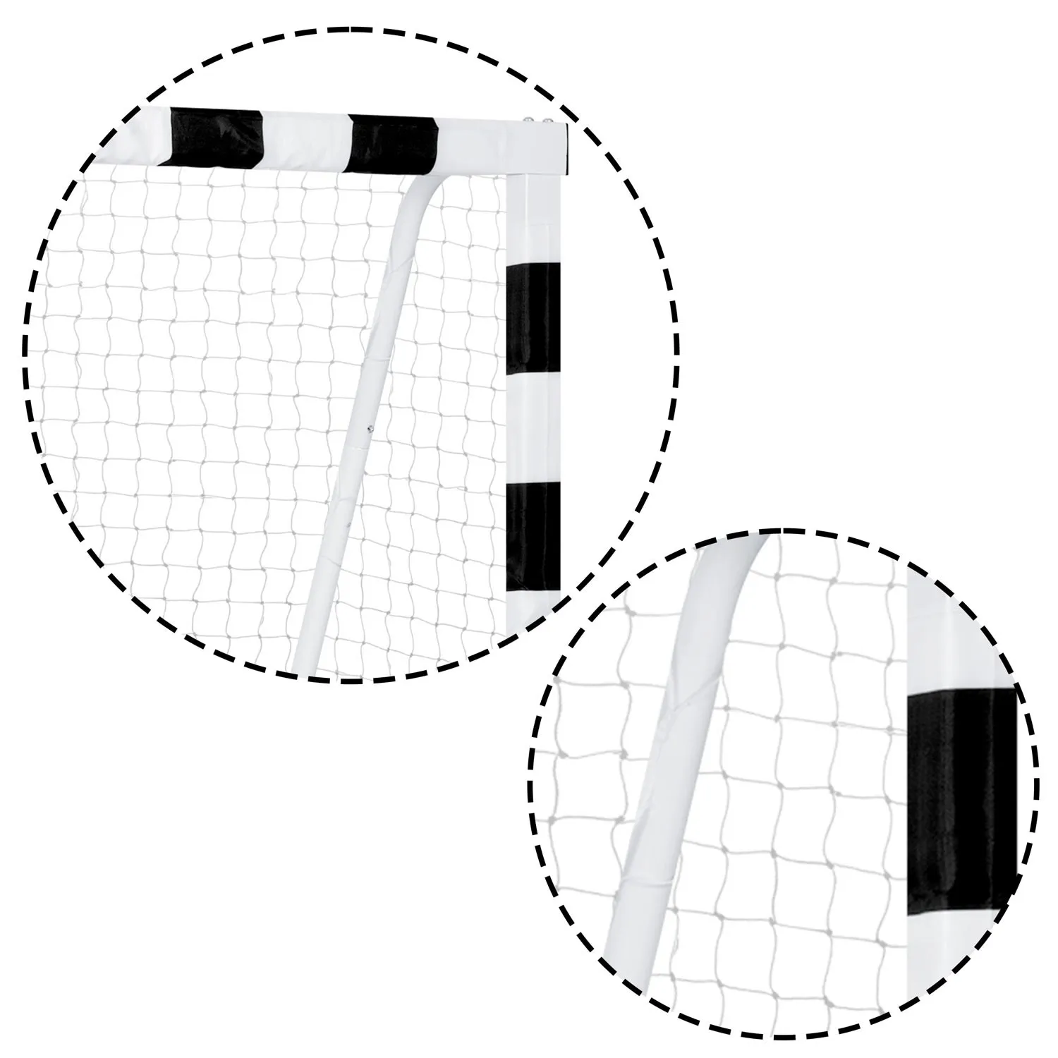nogometni gol 180 x 120 x 60 cm ns-464 crno-bijeli - slika 3