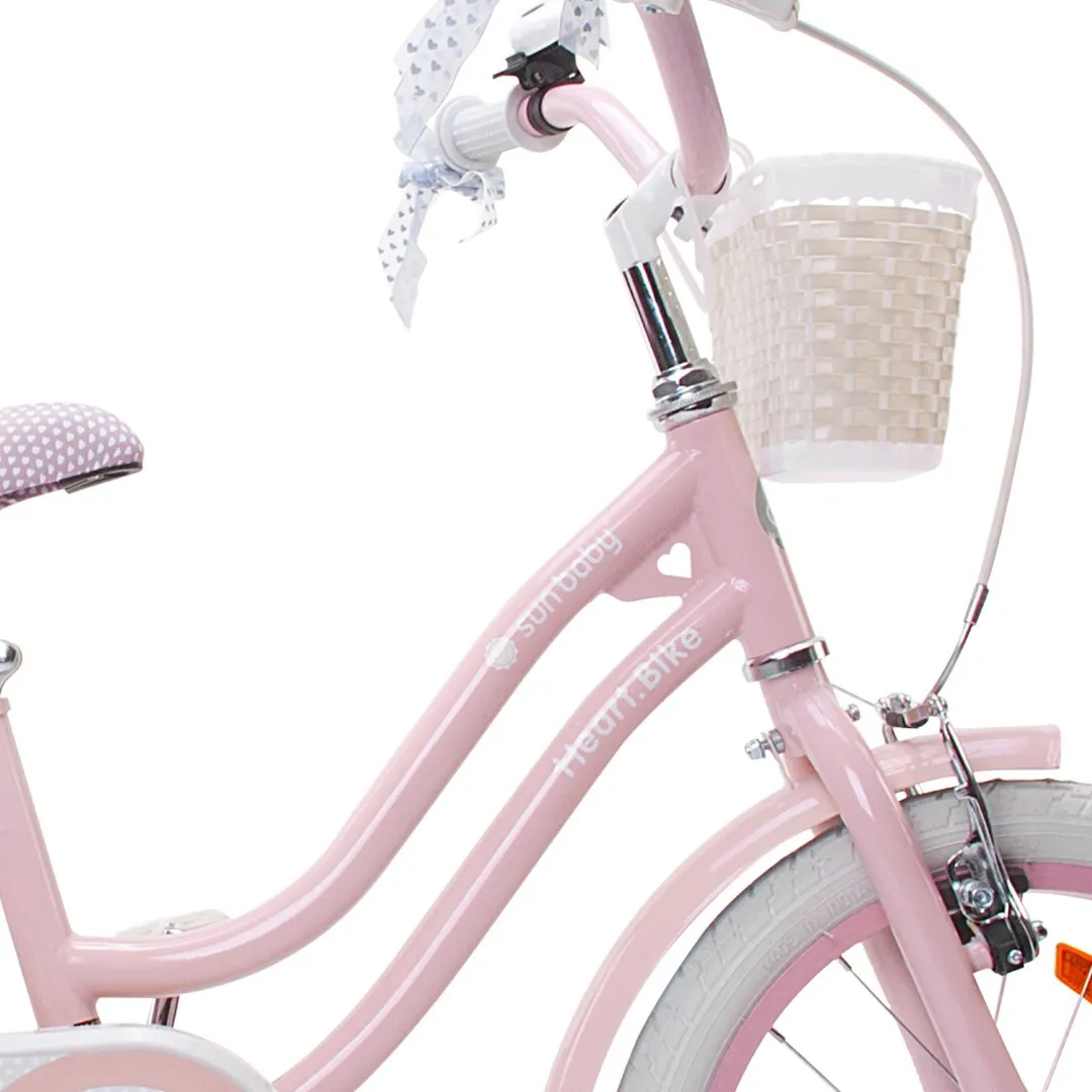 dječji bicikl 14" heart bike silver moon rozi - slika 4