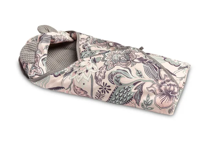 waffle carry-cot deka za umotavanje grafit - slika 5