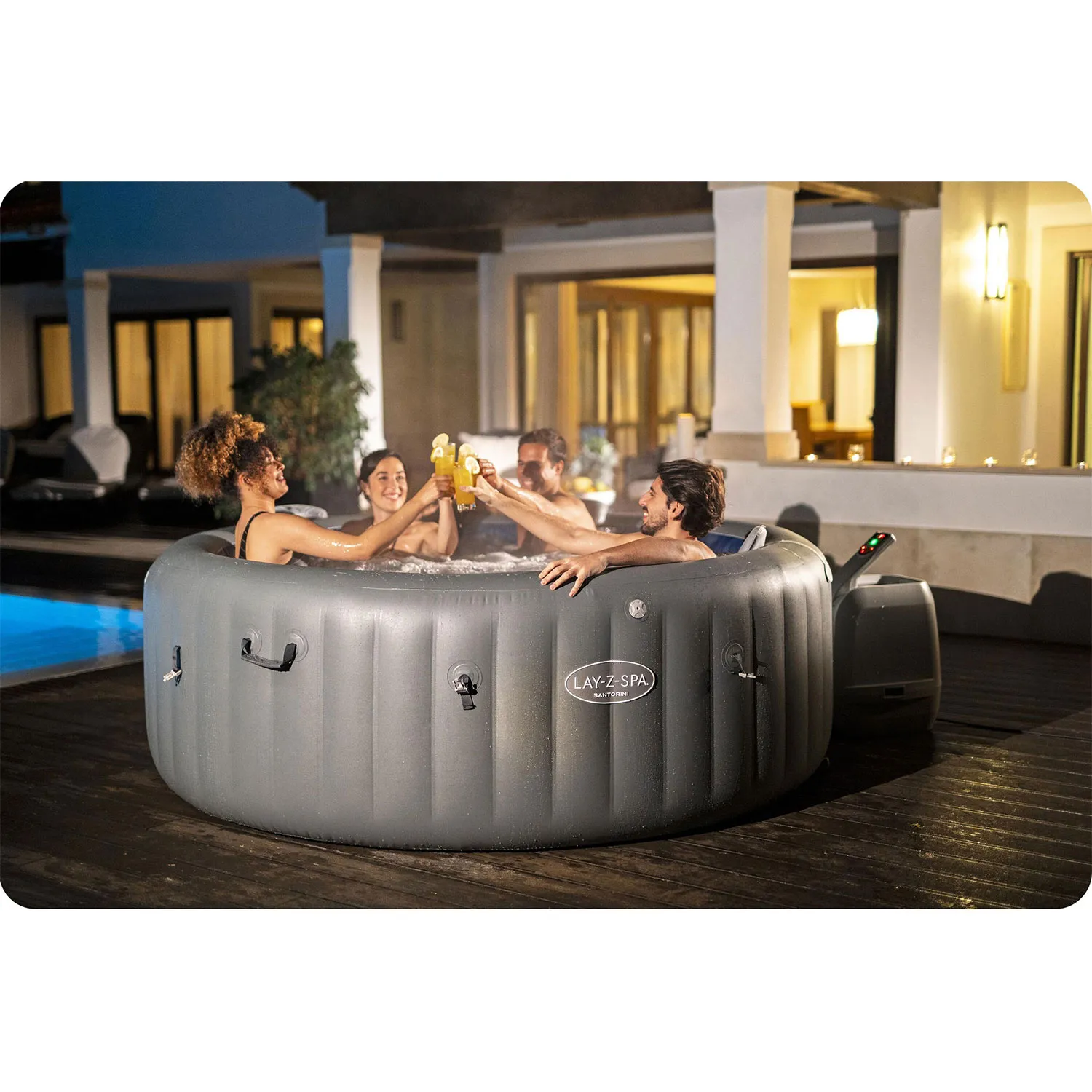 spa na napuhavanje lay-z santorini pro 7 osoba bestway - slika 6