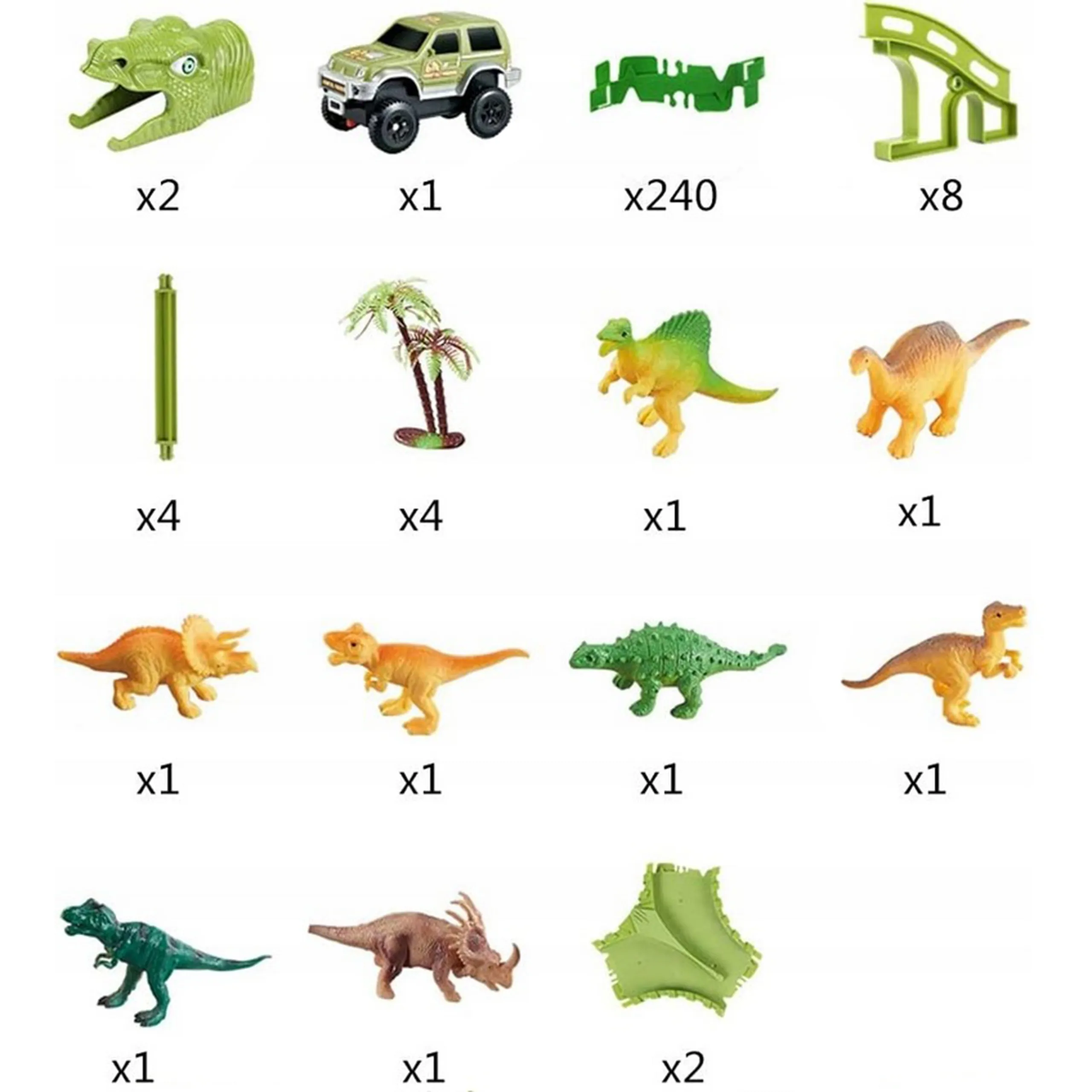 woopie staza za automobile xxl: dinosauri, 240 el. - slika 6