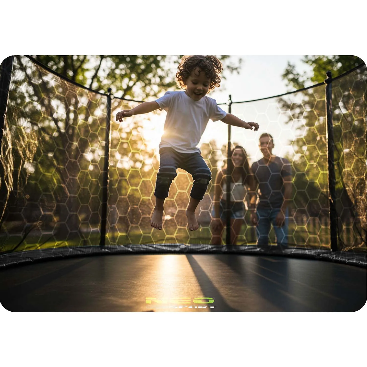 neo-sport vrtni trampolin 183 cm (6 ft) s unutarnjom mrežom i ljestvama - slika 5