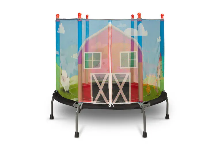 toyz dječji trampolin farma 128 x 128 x 112 cm - slika 1