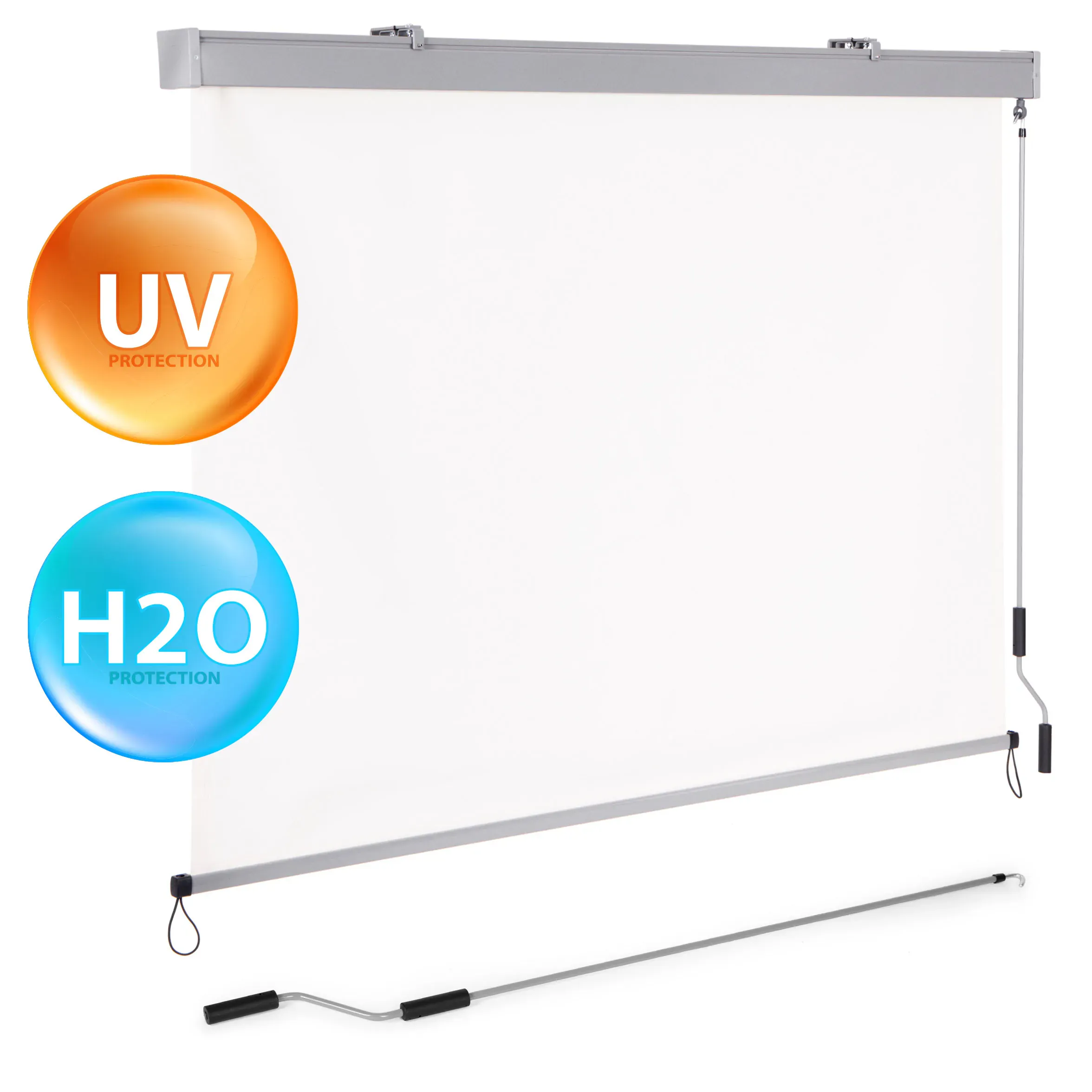 vertikalna rolo tenda s ručicom, balkon, terasa, bež, multigarden - slika 2