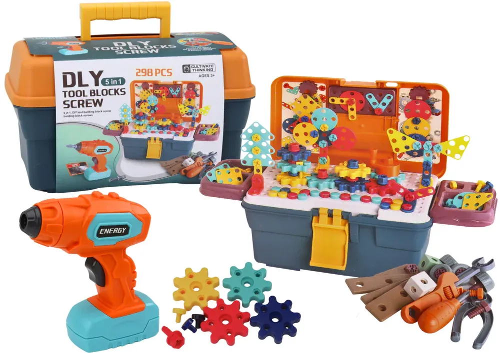 3d građevinske puzzle kocke u diy kutiji - slika 2