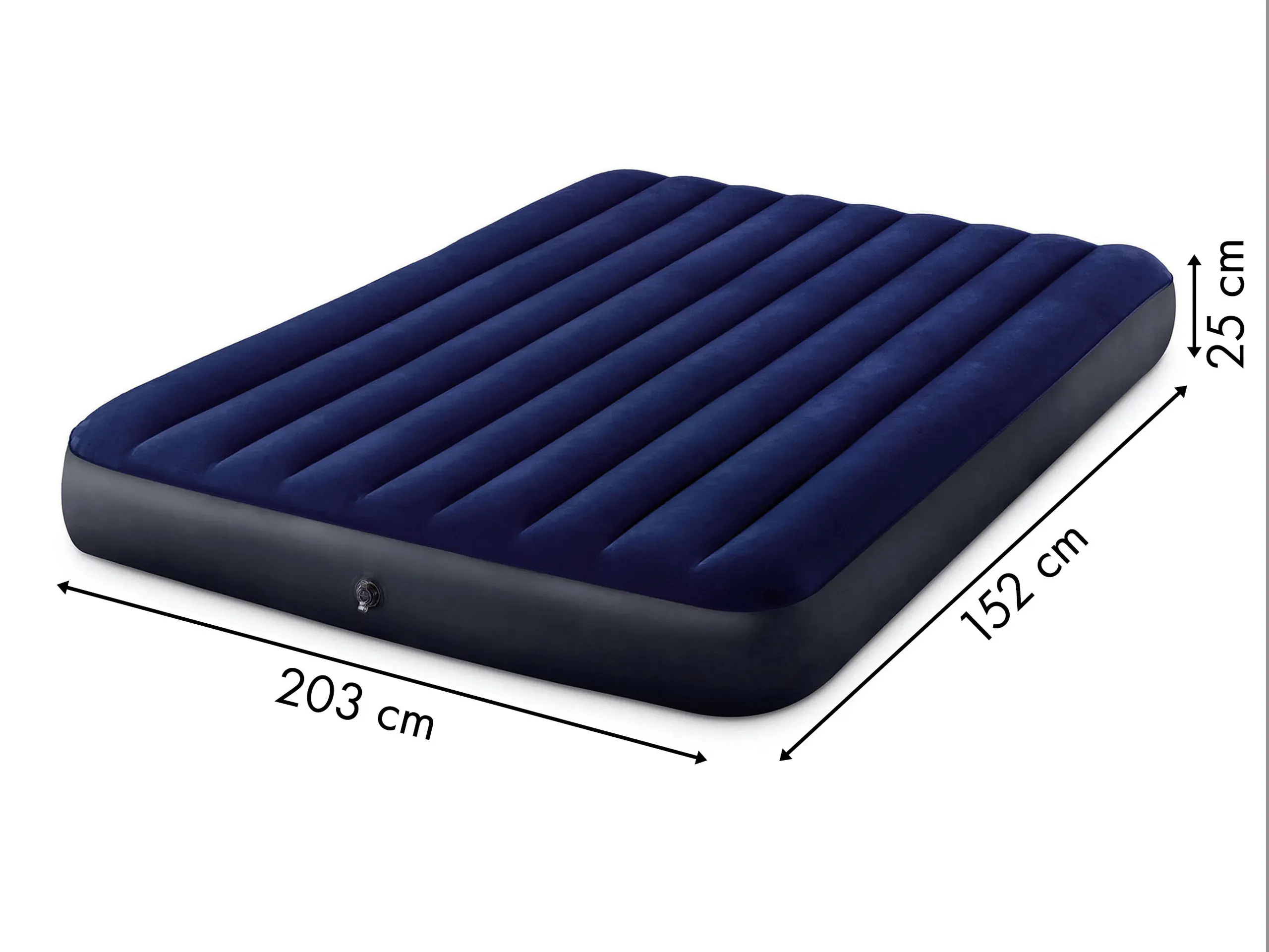 intex madrac na napuhavanje 203 x 152cm plavi - slika 5