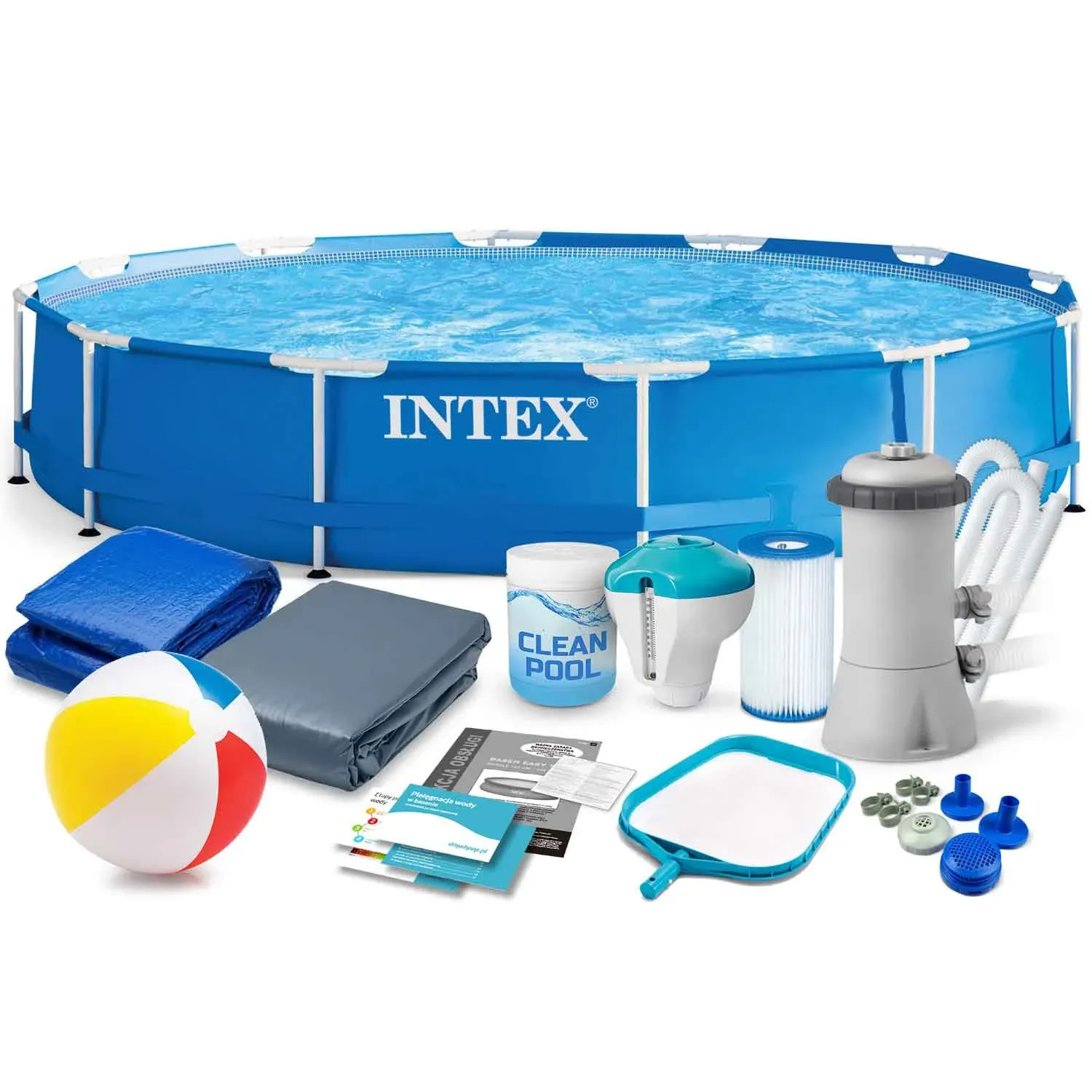 okvirni vrtni bazen 366 x 76 cm 16u1 intex - slika 2