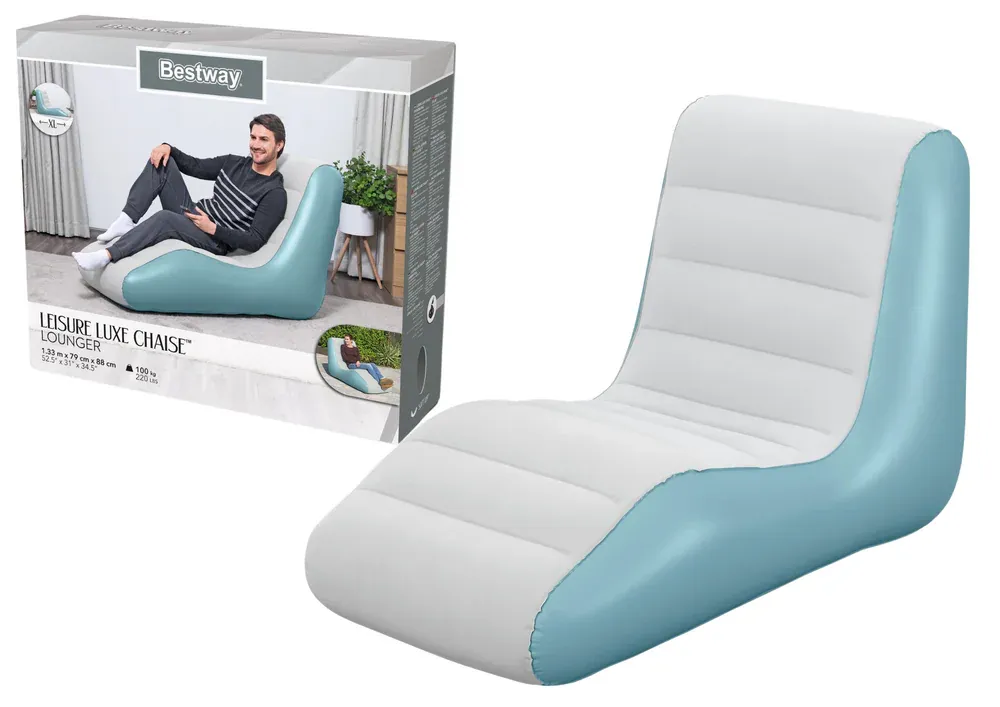 bestway fotelja na napuhavanje, bijela - slika 2