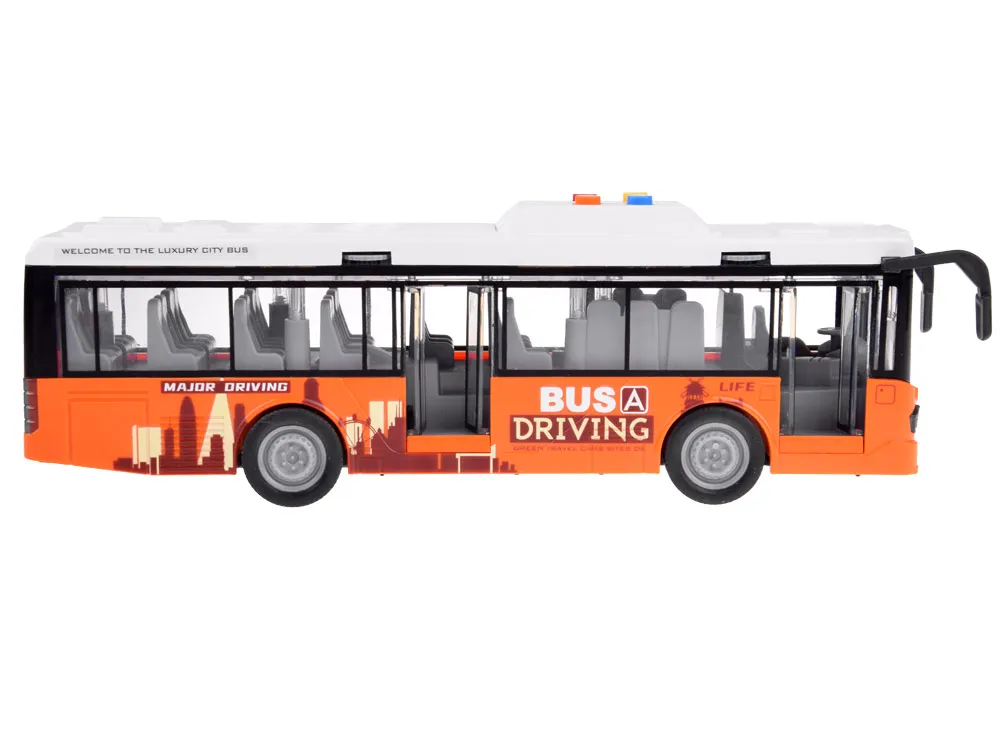 narančasti autobus 1:16 s vratima na otvaranje - slika 4