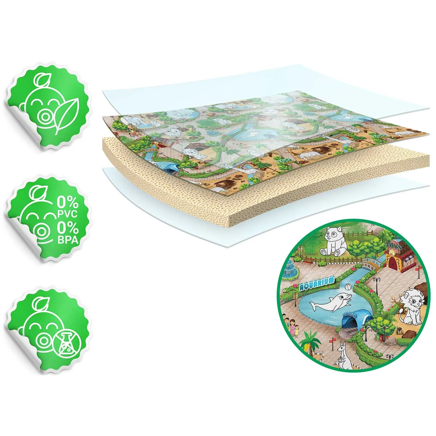ricokids xxl podloga za bojanje + flomasteri gratis 200 x 120 x 0,3 cm - slika 10