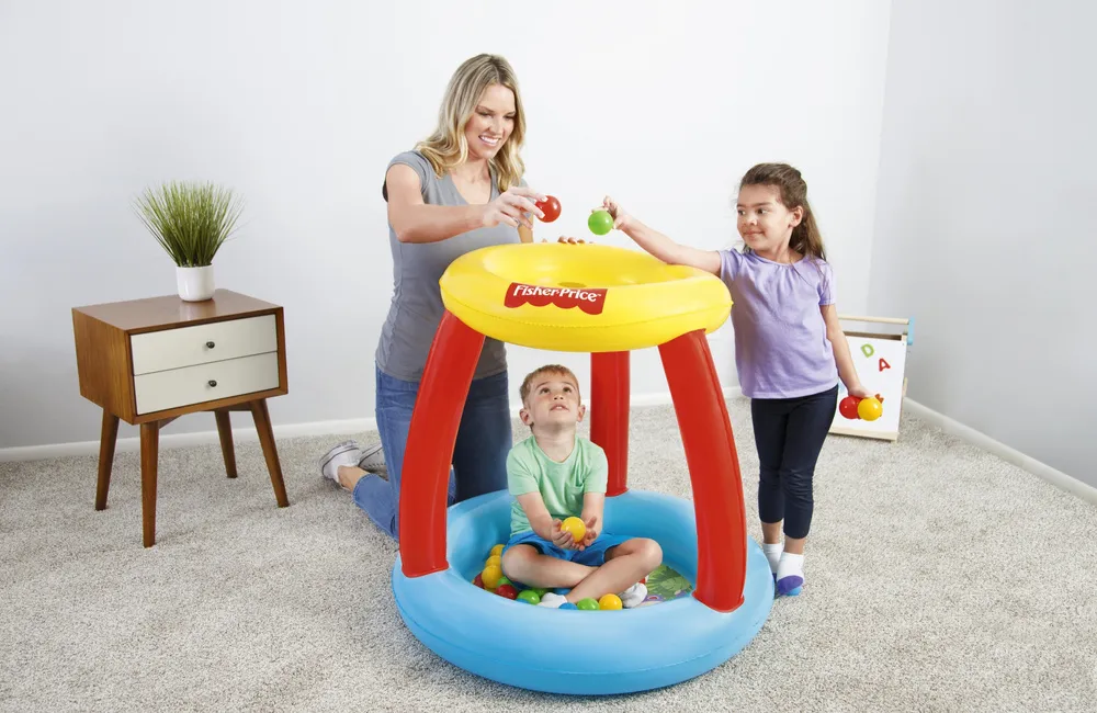 bestway bazen na napuhavanje s krovom fisher price - slika 4