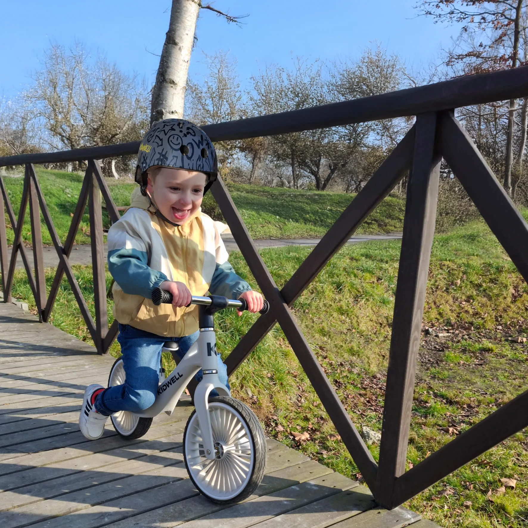 kidwell nix balans bicikl za djecu, sivi - slika 10