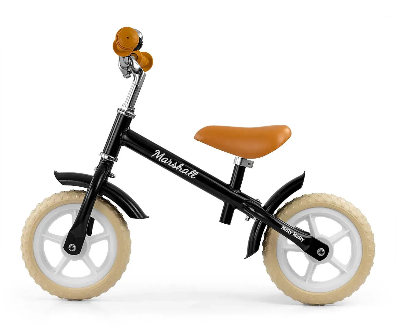 milly mally dječji bicikl bez pedala marshall crni - slika 2