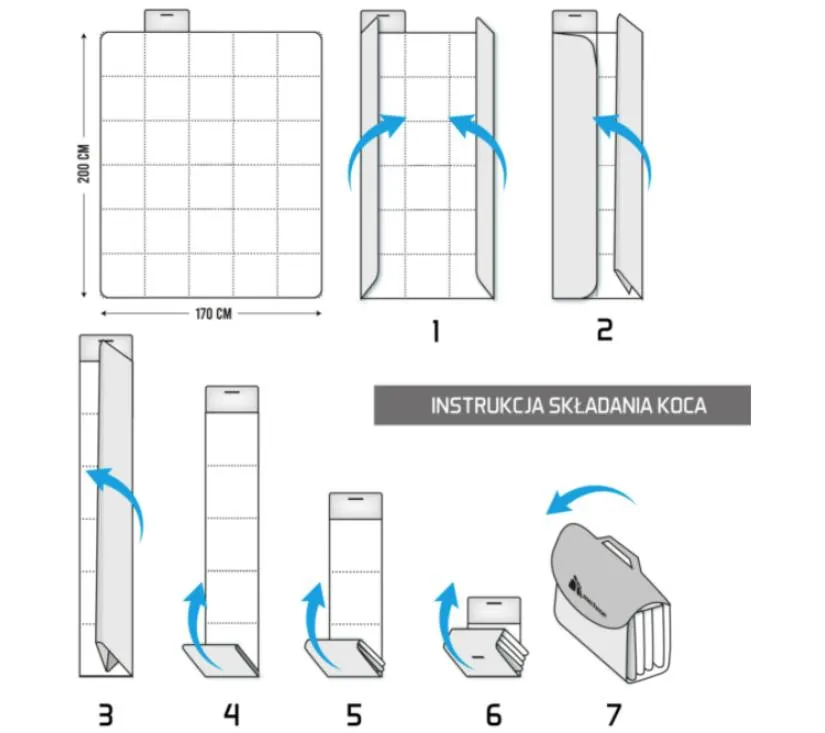 deka za piknik meteor 2xl 200x200 cm s višebojnim prugama - slika 5
