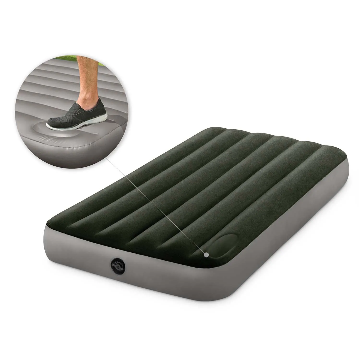 intex 64761 napuhujući madrac 191 × 99 × 25 cm s ugrađenom nožnom pumpom - slika 4