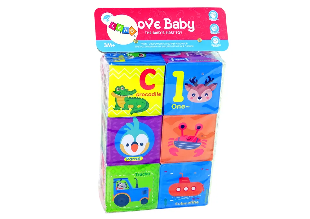 set 6 edukativnih kocki od pjene - slika 4