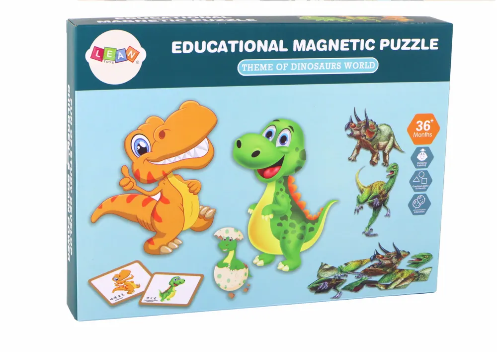 set edukativnih magnetskih slagalica s dinosaurima - slika 6