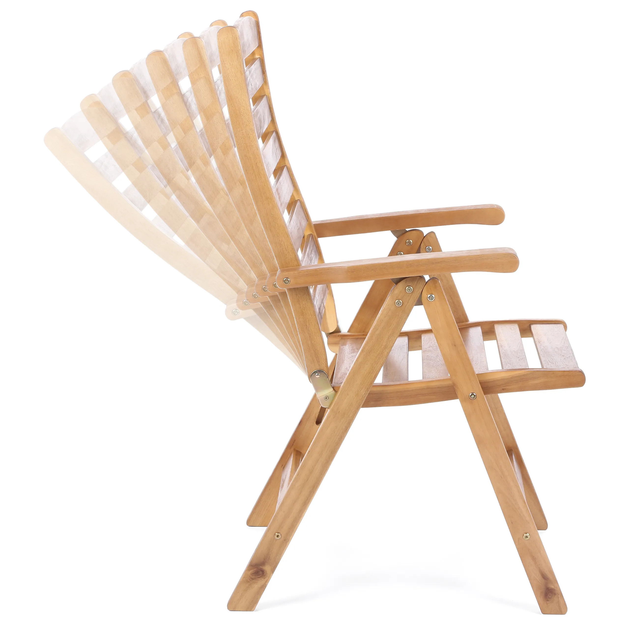 ovalni set namještaja acacia 165+50+50 cm 10+1 - slika 10