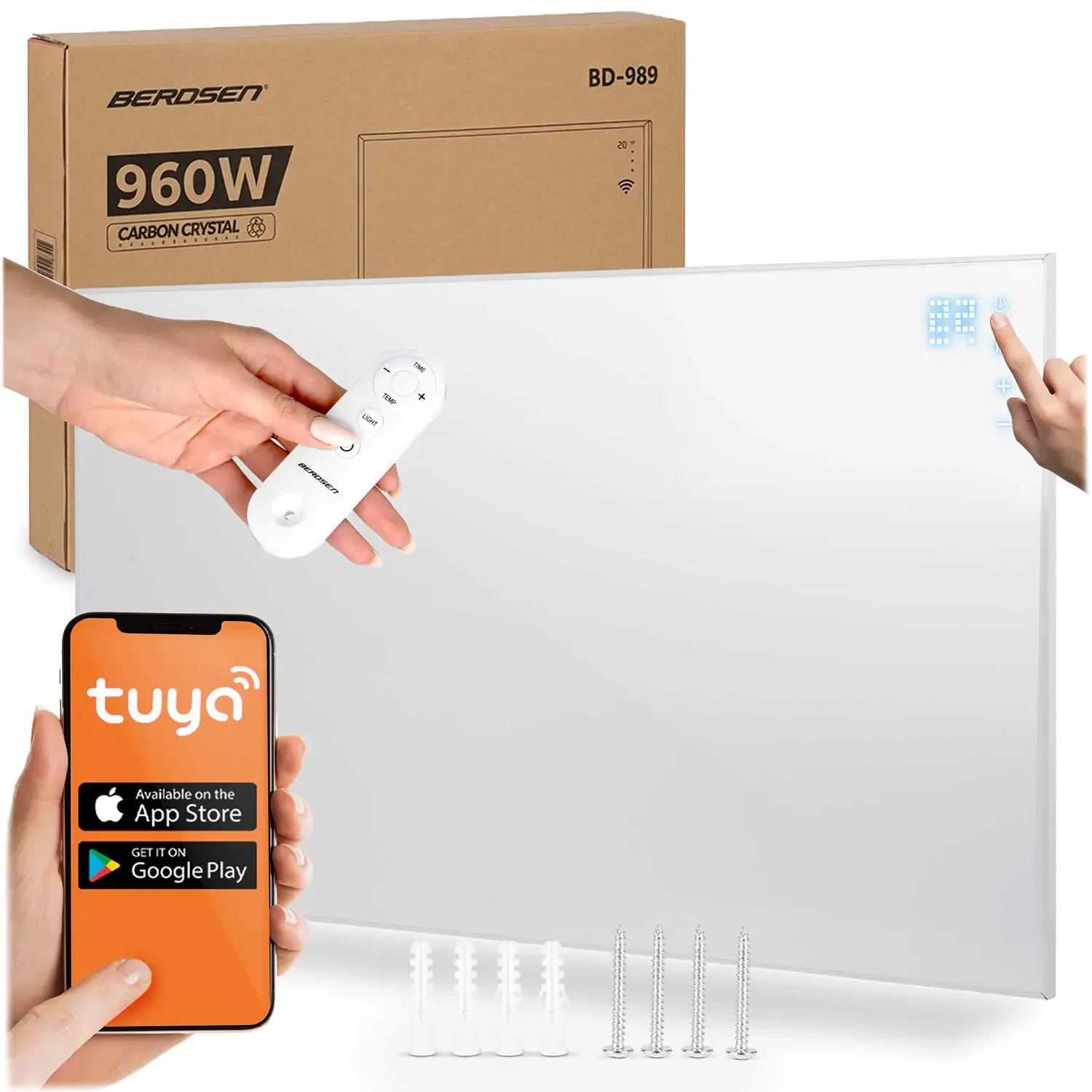 infracrveni grijač snage 960 w s wifi upravljanjem putem aplikacije - slika 2