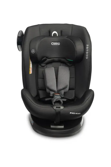 caretero autosjedalica commo 40-150cm crna - slika 6