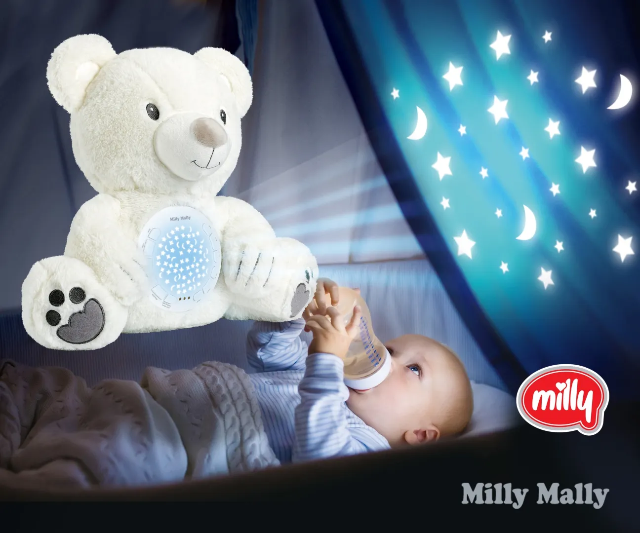 milly mally plišani projektor medo - slika 7