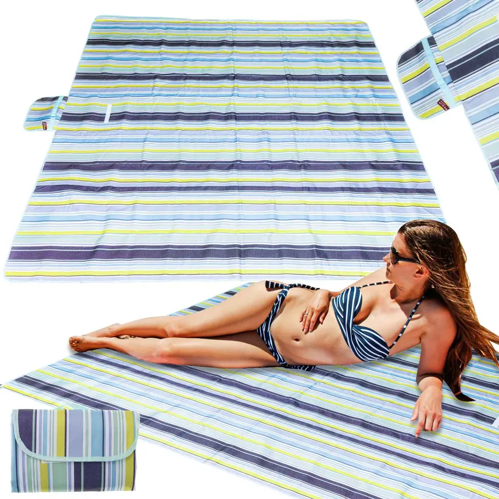 XXL prostirka za plažu 200x200cm zelena - Pribislavec