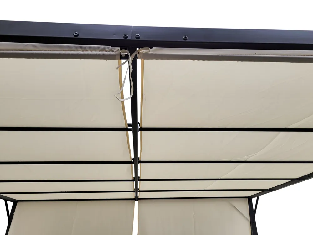 vrtna pergola para sole 3x3x2m vodootporna krovna konstrukcija - slika 9