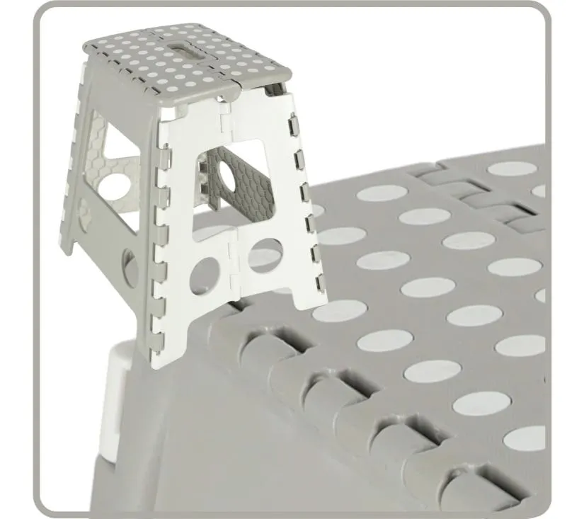 protuklizni tabure 39cm svijetlo sivi - slika 4