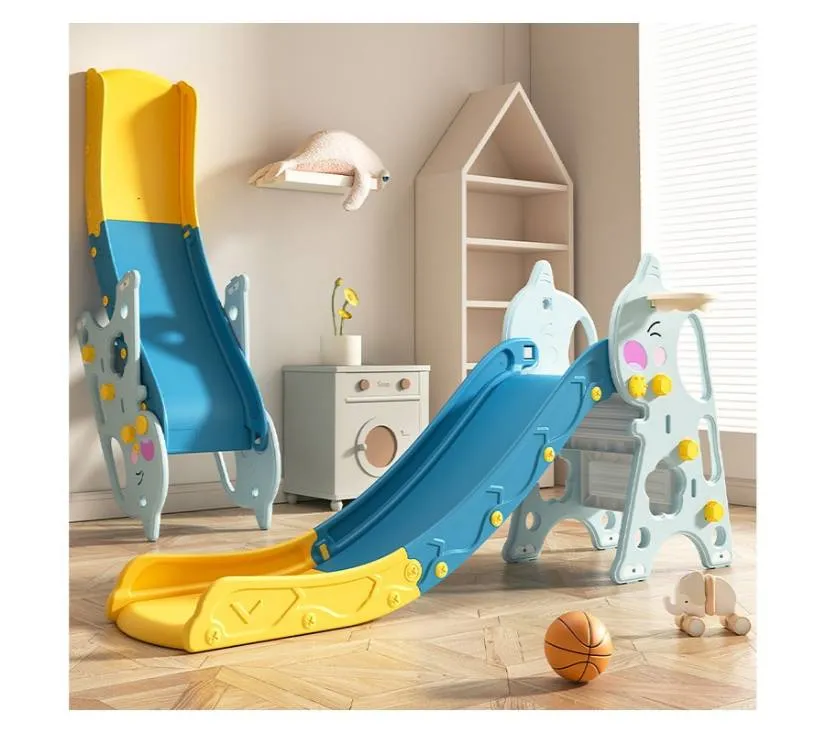 mamakids dječji tobogan za dvorište i igraonicu, plavo žuti 160 cm - slika 3