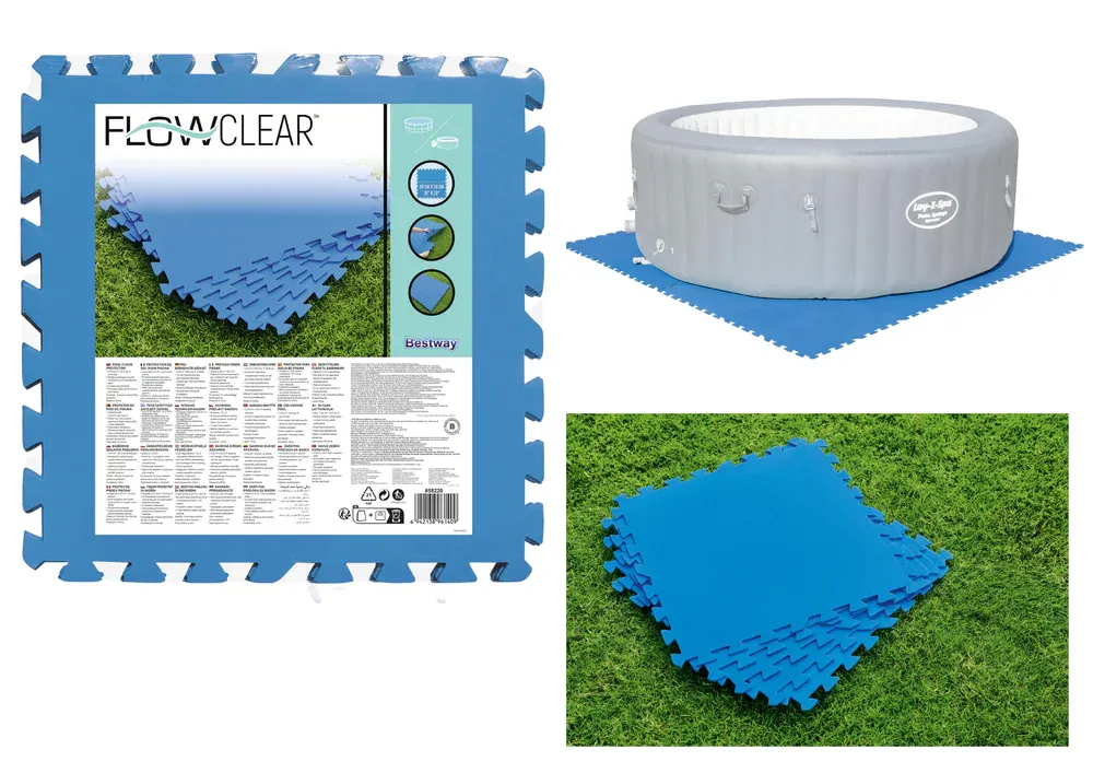 bestway 58220 pjenasta prostirka ispod bazena 50x50cm plava - slika 2