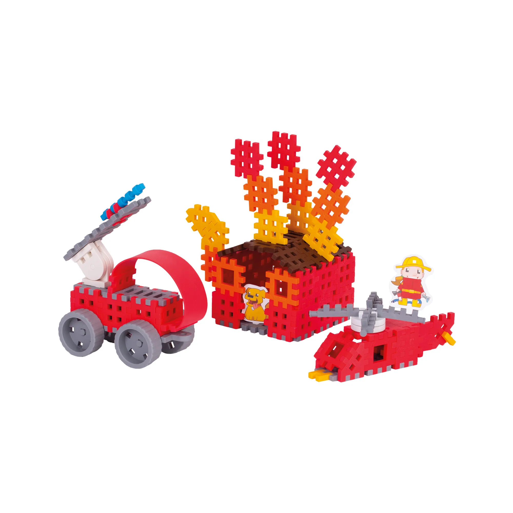 marioinex set waffle kockica vatrogasac 90kom. - slika 12