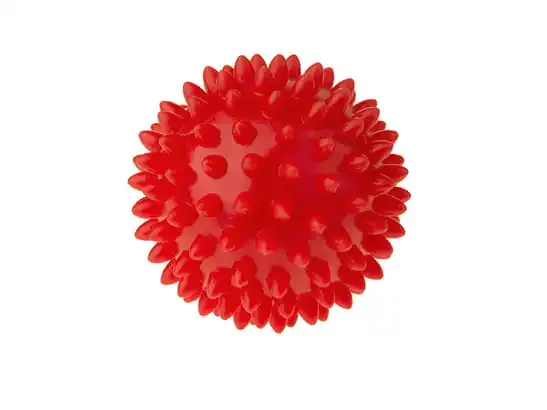 tullo šiljasta loptica za masažu 6,6cm crvena - slika 2