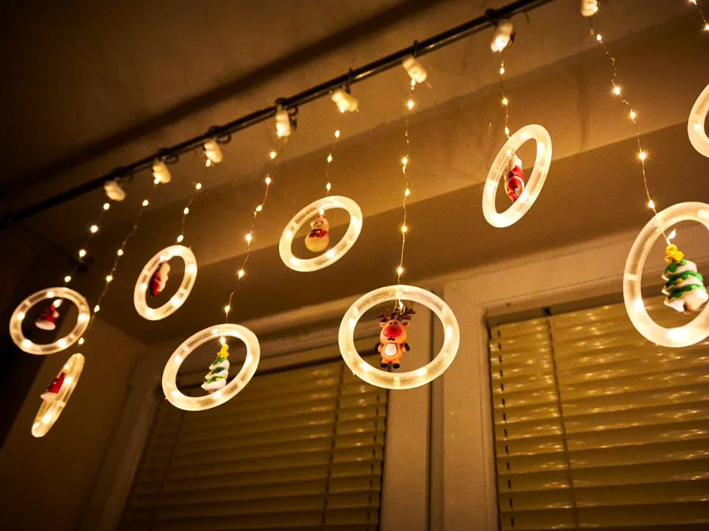 led zavjesa 3m 125kom. figurice toplo bijele - slika 10