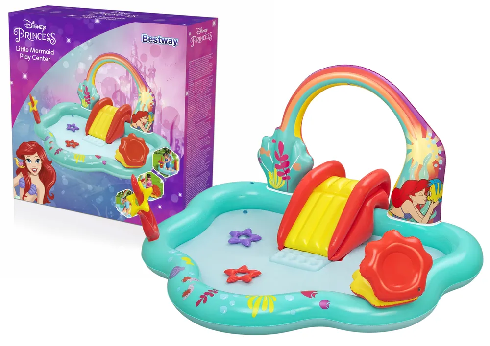 bestway igralište na napuhavanje 221 x 193 x 117cm mala sirena - slika 3