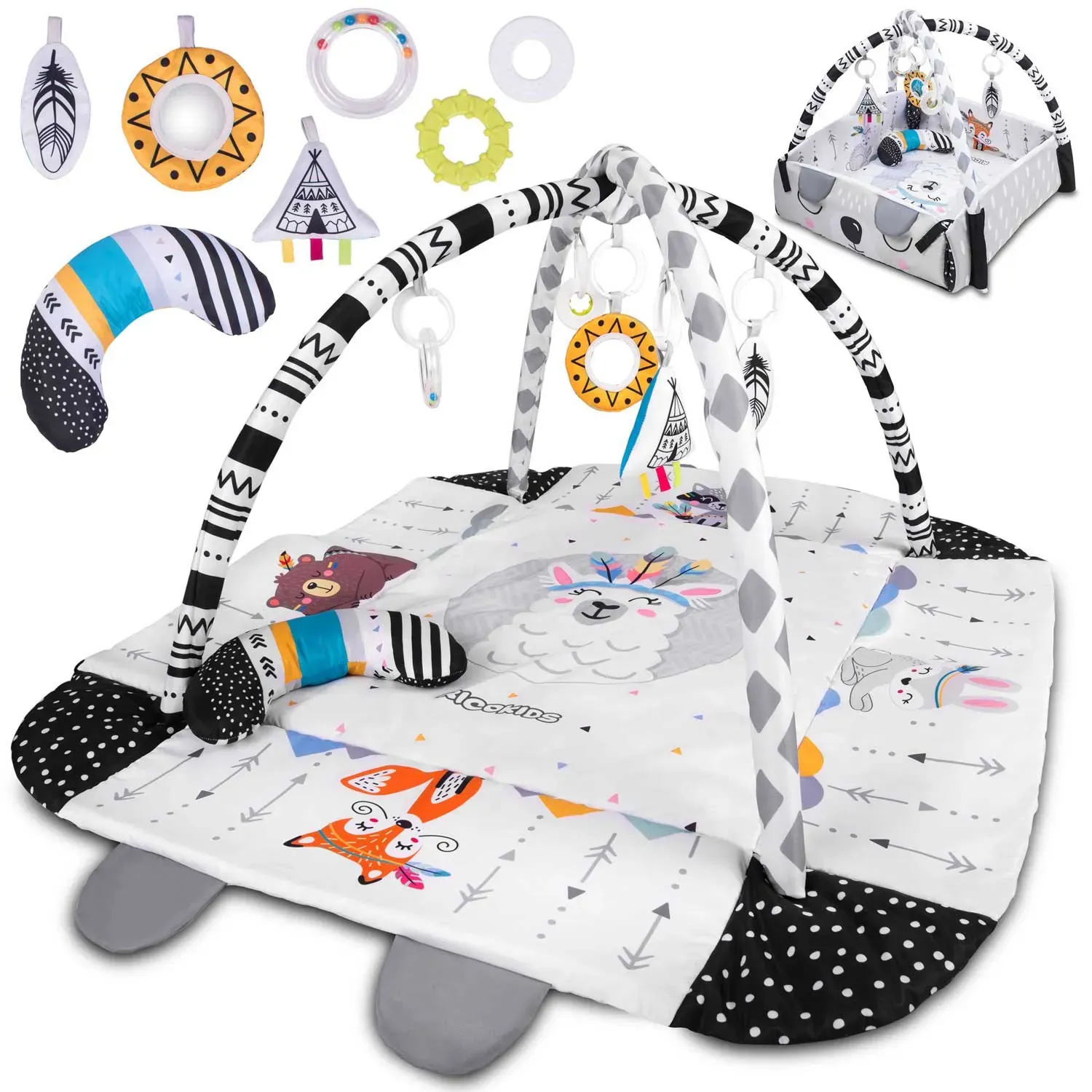 boho ricokids interaktivna edukativna prostirka 110 × 100 cm - slika 2