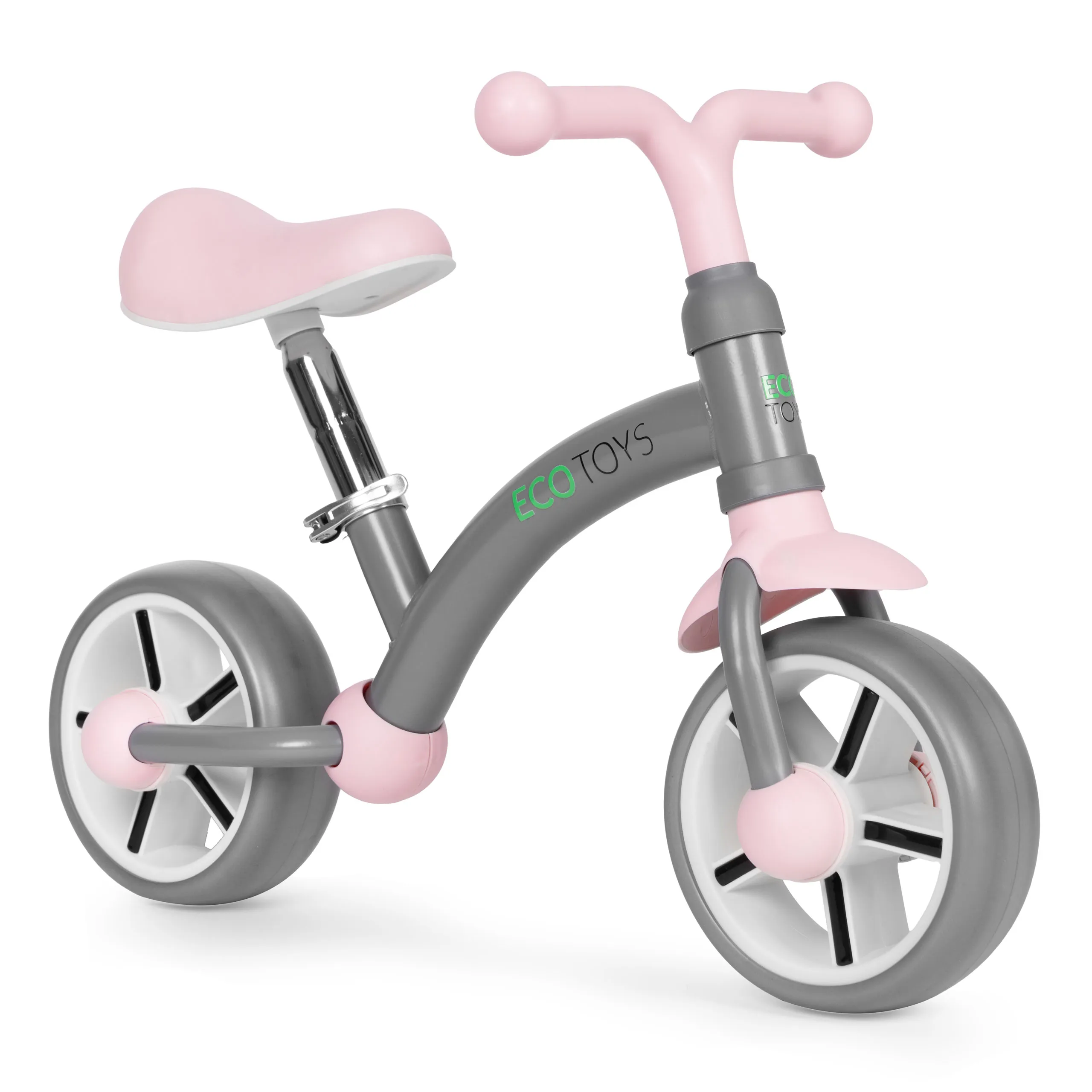 ecotoys balansni bicikl za djecu – eva kotači, podesivo sjedalo, sivi - slika 3