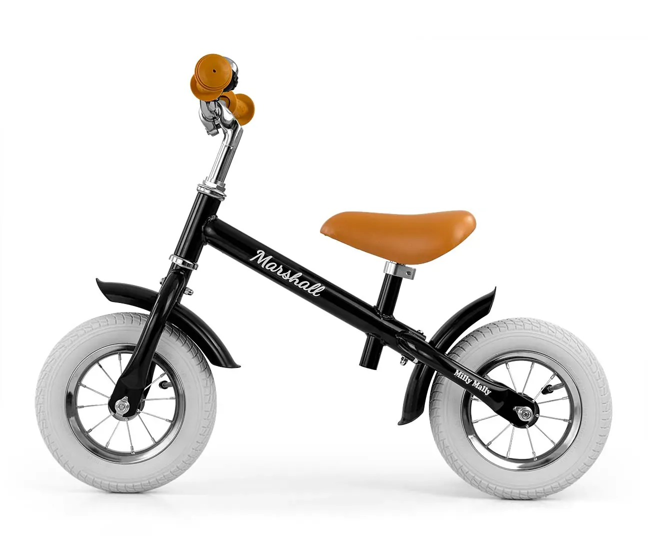milly mally dječji bicikl bez pedala marshall air crni - slika 2