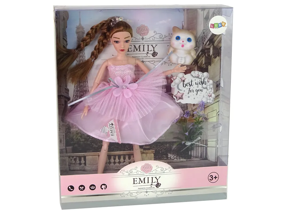 lutka emily s pletenicama - mačka i cvijet - slika 6